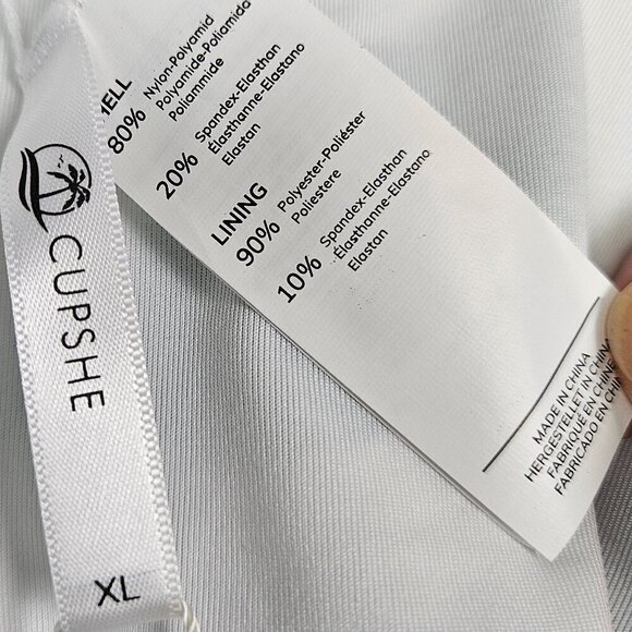 NWT Cupshe Twist Front Banana Leaf One Piece Swimsuit XL - Picture 6 of 9